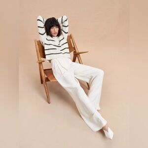 La Ligne ivory Wide-Leg Pants NWT